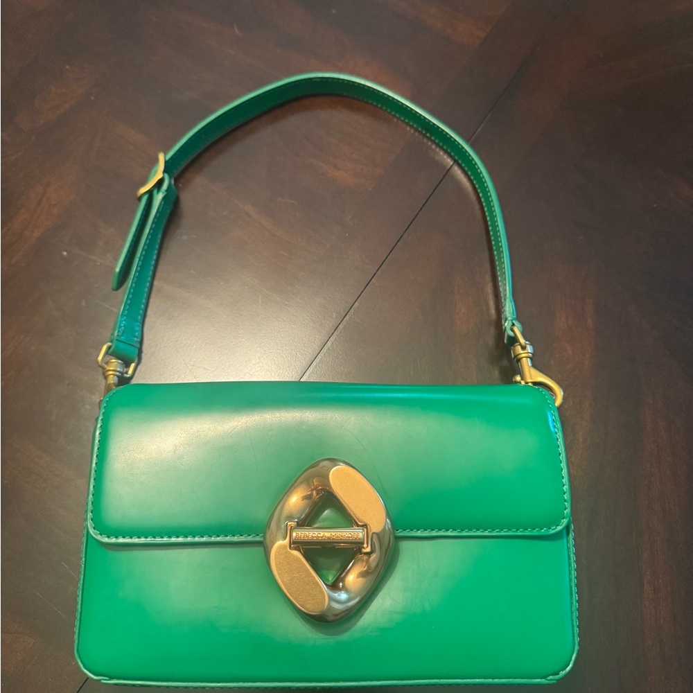 Green Leather Shoulder Bag